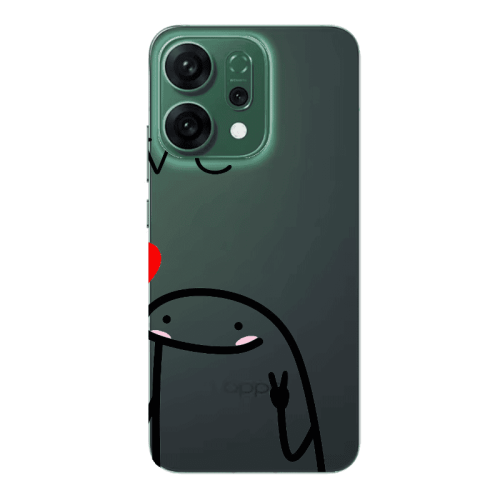 Oppo RENO 14 Love 2 Transparent Silicone TPU Θήκη